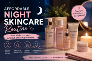 affordable-night-skincare-routine