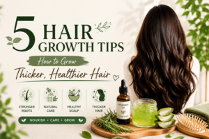 5-hair-growth-tips-how-to-grow-thicker-healthier-hair-natural-hair-care-rosemary-oil-aloe-vera-scalp-health-featured-image