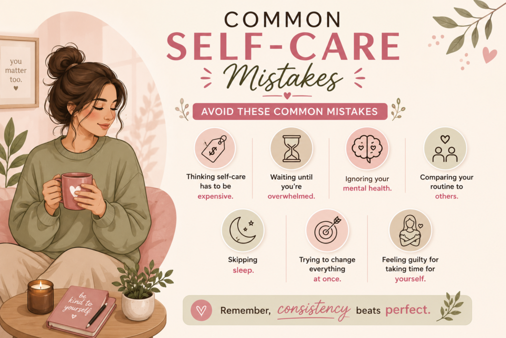 self-care-routine-for-women-common-self-care-mistakes
